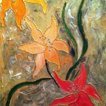 Painting titled "lys.jpg" by Patty Wagner, Original Artwork, Acrylic