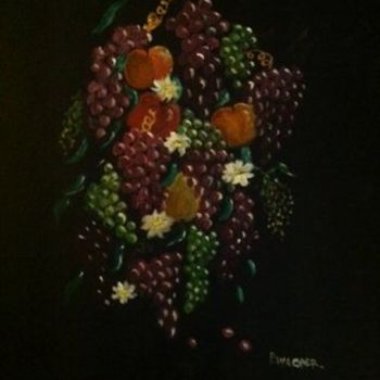 Malerei mit dem Titel "raisins-en-nature-m…" von Patty Wagner, Original-Kunstwerk, Acryl