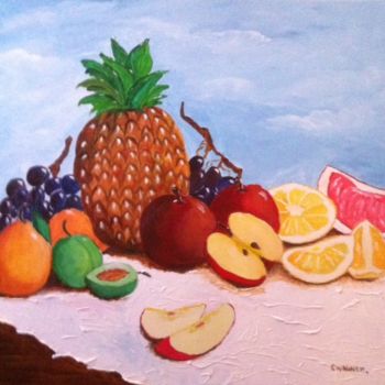 Pintura intitulada "fruits-10.jpg" por Patty Wagner, Obras de arte originais, Acrílico
