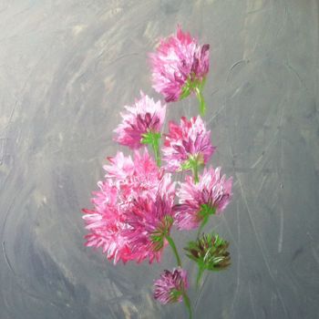 Peinture intitulée "en-rose-et-gris.jpg" par Patty Wagner, Œuvre d'art originale, Acrylique