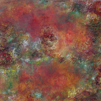 Peinture intitulée "Coral Reef III" par Patylene, Œuvre d'art originale, Acrylique Monté sur Châssis en bois