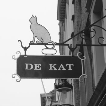 Photographie intitulée "De kat" par Paug, Œuvre d'art originale