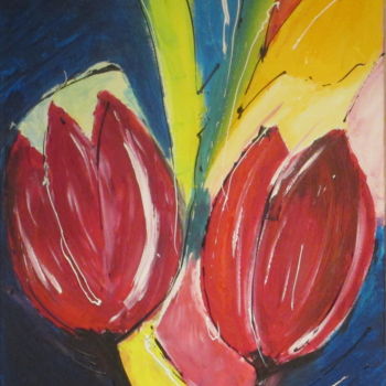 Painting titled "wulpse-tulp-50-70-2…" by Pol, Original Artwork