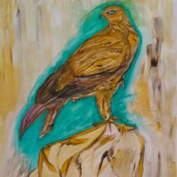 Painting titled "Bird" by Paul Antwis, Original Artwork, Acrylic