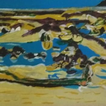 Painting titled "Beach 1" by Paul Antwis, Original Artwork, Acrylic