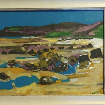 Painting titled "Beach 3" by Paul Antwis, Original Artwork, Acrylic
