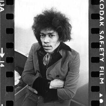 Fotografia intitolato "Hendrix on Film" da Paul Berriff, Opera d'arte originale, fotografia a pellicola