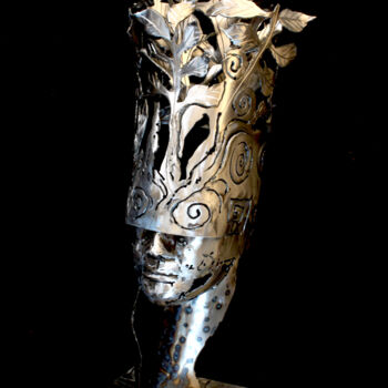 Sculpture intitulée "Metall Skulptur 01/…" par Paul Bielec, Œuvre d'art originale, Métaux