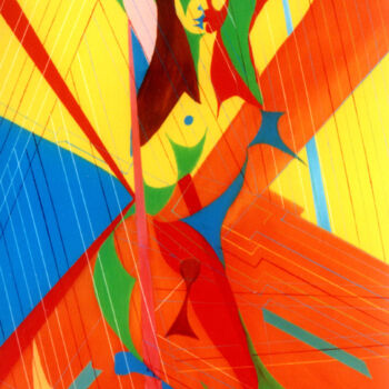 Картина под названием "Nudo femminile in g…" - Paul Bonnie Kent, Подлинное произведение искусства, Масло