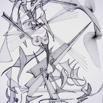 Dibujo titulada "Nudo femminile sedu…" por Paul Bonnie Kent, Obra de arte original, Tinta