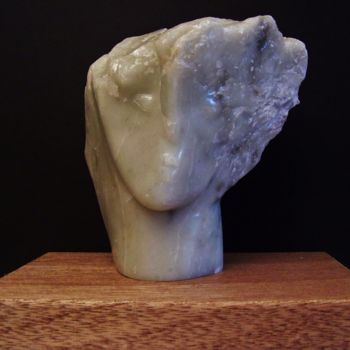 Sculpture titled "Âme d'espoir,  scul…" by Paul Bruyneel, Original Artwork, Stone