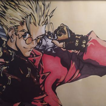 「Dessin Vash The Sta…」というタイトルの描画 Paul Clairによって, オリジナルのアートワーク, マーカー