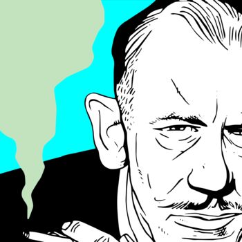 Arts numériques intitulée "Steinbeck (BL Serie…" par Paul Clarke Dickinson, Œuvre d'art originale, Travail numérique 2D