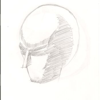Drawing titled "Anatomie 38" by Paul-Éric Langevin, Original Artwork, Pencil