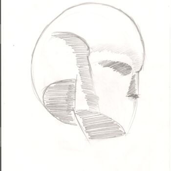 Dessin intitulée "Anatomie 40" par Paul-Éric Langevin, Œuvre d'art originale, Crayon