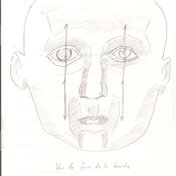 Dessin intitulée "Anatomie 47" par Paul-Éric Langevin, Œuvre d'art originale, Crayon