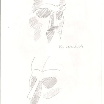 Drawing titled "Anatomie 52" by Paul-Éric Langevin, Original Artwork, Pencil