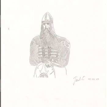 Dessin intitulée "Tolkien 1" par Paul-Éric Langevin, Œuvre d'art originale, Crayon