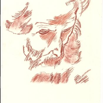 Drawing titled "Visage 10" by Paul-Éric Langevin, Original Artwork, Pencil