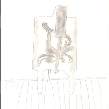 Dibujo titulada "Max Ernst 9" por Paul-Éric Langevin, Obra de arte original, Lápiz