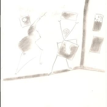Tekening getiteld "Max Ernst 11" door Paul-Éric Langevin, Origineel Kunstwerk, Potlood
