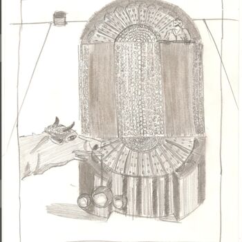 Desenho intitulada "Max Ernst 14" por Paul-Éric Langevin, Obras de arte originais, Lápis