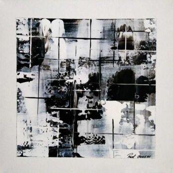 Peinture intitulée "Noir et blanc" par Paul Goujat, Œuvre d'art originale, Acrylique
