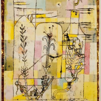 "Tale à la Hoffmann" başlıklı Tablo Paul Klee tarafından, Orijinal sanat, Suluboya