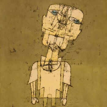 Peinture intitulée "Fantôme d'un génie" par Paul Klee, Œuvre d'art originale, Huile