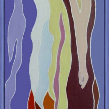 Peinture intitulée "Vierge blonde" par Pauleone, Œuvre d'art originale, Acrylique