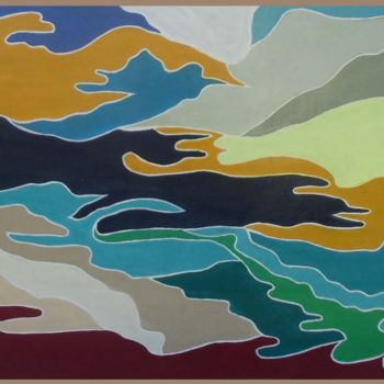 Pintura titulada "Reflets de mer" por Pauleone, Obra de arte original, Acrílico