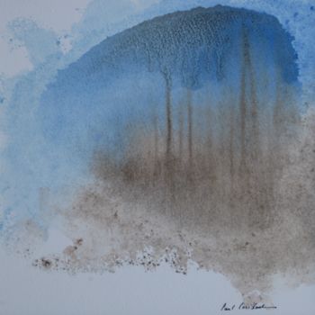 Painting titled "Monotype. Abstracti…" by Paul Loridant, Original Artwork, Watercolor