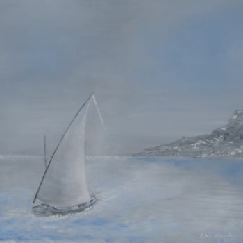「Canot de pêche à vo…」というタイトルの絵画 Paul Loridantによって, オリジナルのアートワーク, オイル