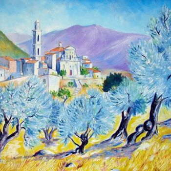 Painting titled "Montemaggiore" by Paul-Louis Recco, Original Artwork, Oil
