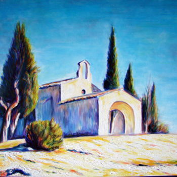 Peinture intitulée "Saint-sixte-Provence" par Paul-Louis Recco, Œuvre d'art originale, Huile