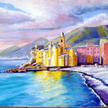 Painting titled "Camogli , Ligurie" by Paul-Louis Recco, Original Artwork, Oil