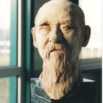 Sculpture titled "Portrait" by Paul Mallet, Original Artwork, Clay