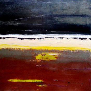 Malerei mit dem Titel "Ciel noir" von Paul Maz, Original-Kunstwerk, Öl