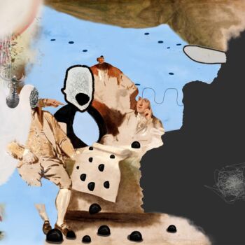 Arte digitale intitolato "Unfinished Treaty o…" da Paul Minotto, Opera d'arte originale, Collage digitale