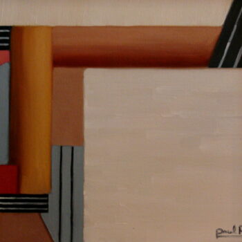 Pittura intitolato "Construction Abstra…" da Paul Rossi, Opera d'arte originale, Olio