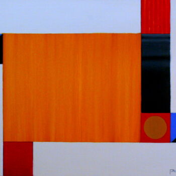 "Construction Abstra…" başlıklı Tablo Paul Rossi tarafından, Orijinal sanat, Petrol