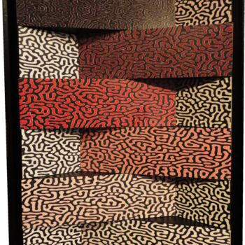 Κολάζ με τίτλο "40 x 72" από Paul Sarrassat, Αυθεντικά έργα τέχνης, Χρωστικές ουσίες