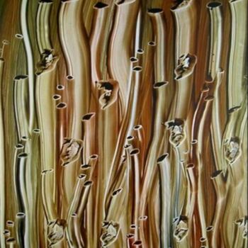 Pintura titulada "AQUATIQUE 5" por Paul Sarrassat, Obra de arte original, Oleo