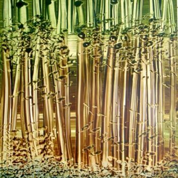 Peinture intitulée "OXYDES" par Paul Sarrassat, Œuvre d'art originale, Huile
