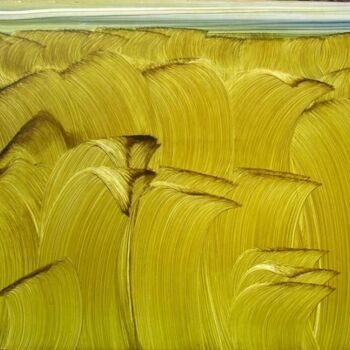 Картина под названием "BLES MURS" - Paul Sarrassat, Подлинное произведение искусства, Масло