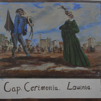 "Cap Cerimonia and L…" başlıklı Tablo Paul Scott tarafından, Orijinal sanat, Akrilik