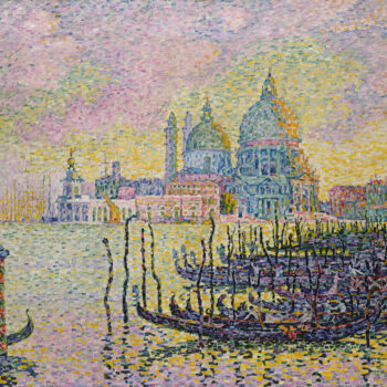 Pintura intitulada "Le Grand Canal (Ven…" por Paul Signac, Obras de arte originais, Óleo