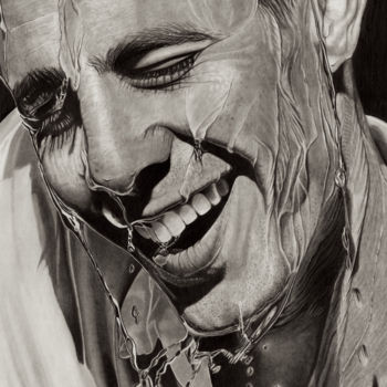 Dibujo titulada "Splash Happy 2" por Paul Stowe, Obra de arte original, Grafito