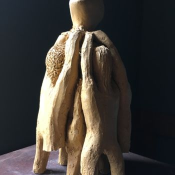 Sculpture titled "humanity" by Paul Yves Poumay, Original Artwork, Clay