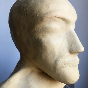 Sculpture intitulée "penseur" par Paul Yves Poumay, Œuvre d'art originale, Argile